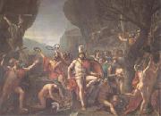 Jacques-Louis  David Leonidas at Thermopylae (mk05) Germany oil painting artist